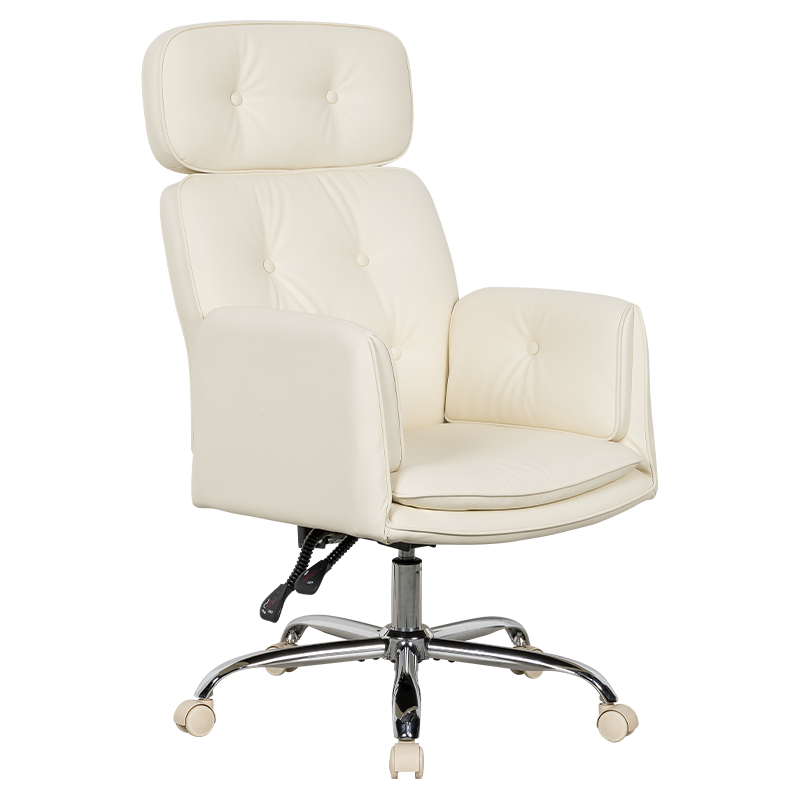 RXGAMER RX-9130 Cream-Tone Multi-Angle Reclining Silent-Glide Kontorstol